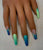 Croc Print Ombré Press On Nail Enhancements | Coffin Nails | Custom Nails| Gel X Nails | Luxury Press On Nails | Summer Nails